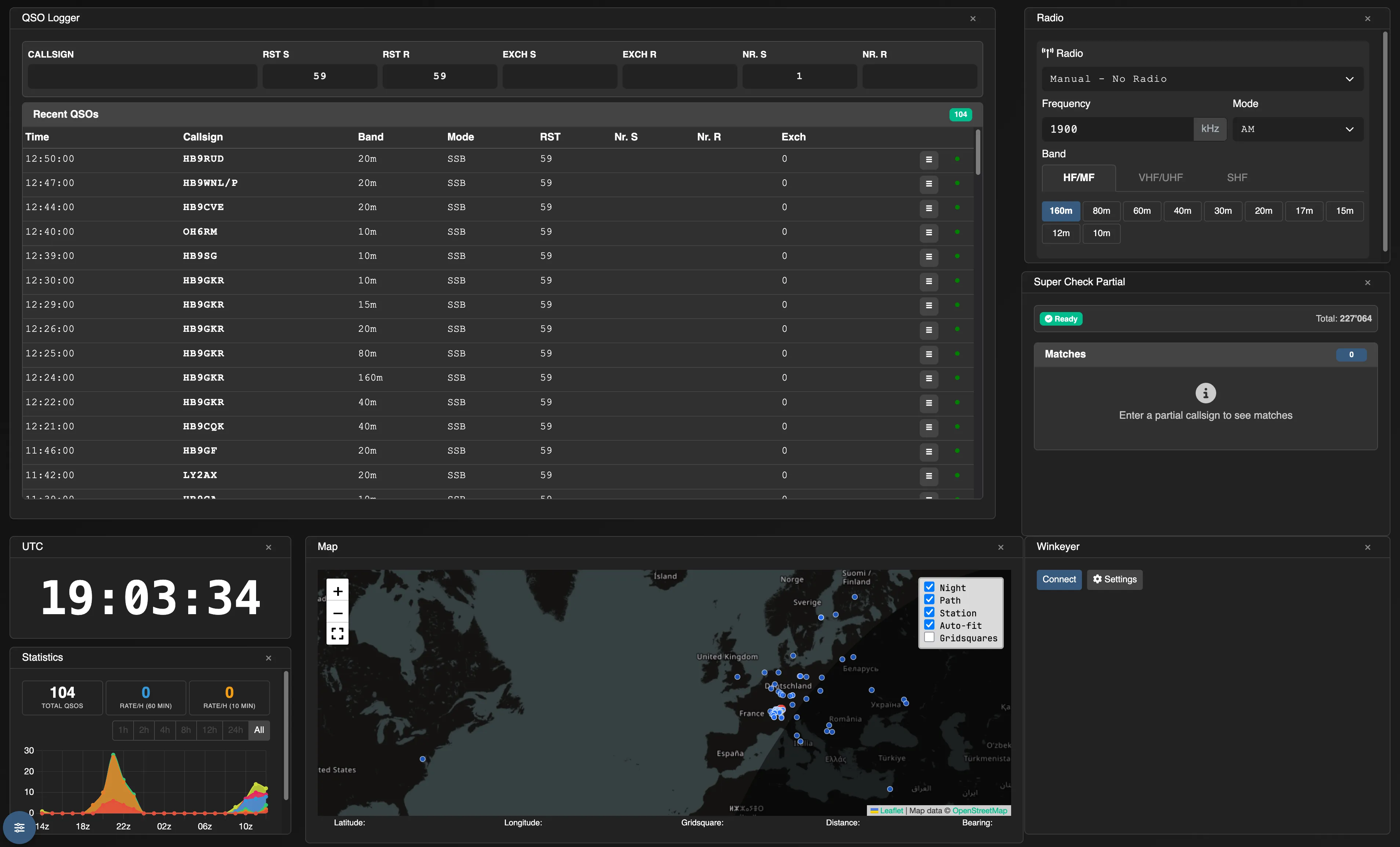 Wavelog contest logging engine with Cabrillo export