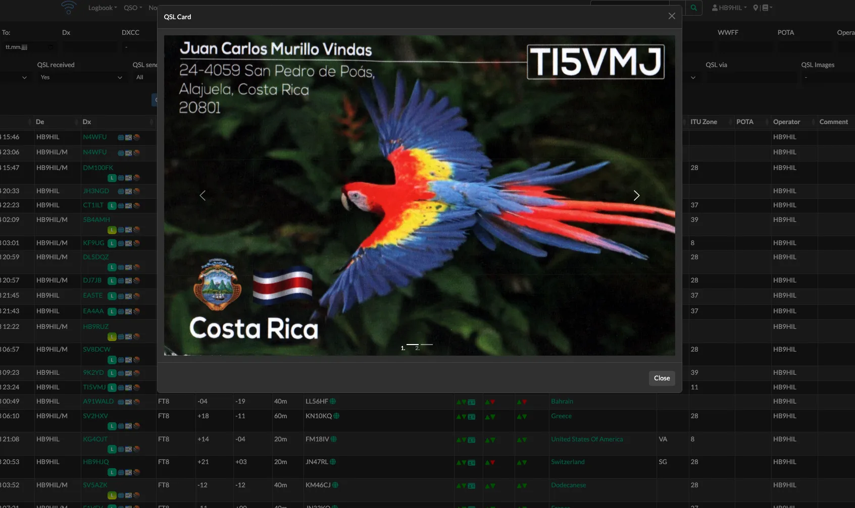 Wavelog QSL card management with eQSL, LoTW and QRZ